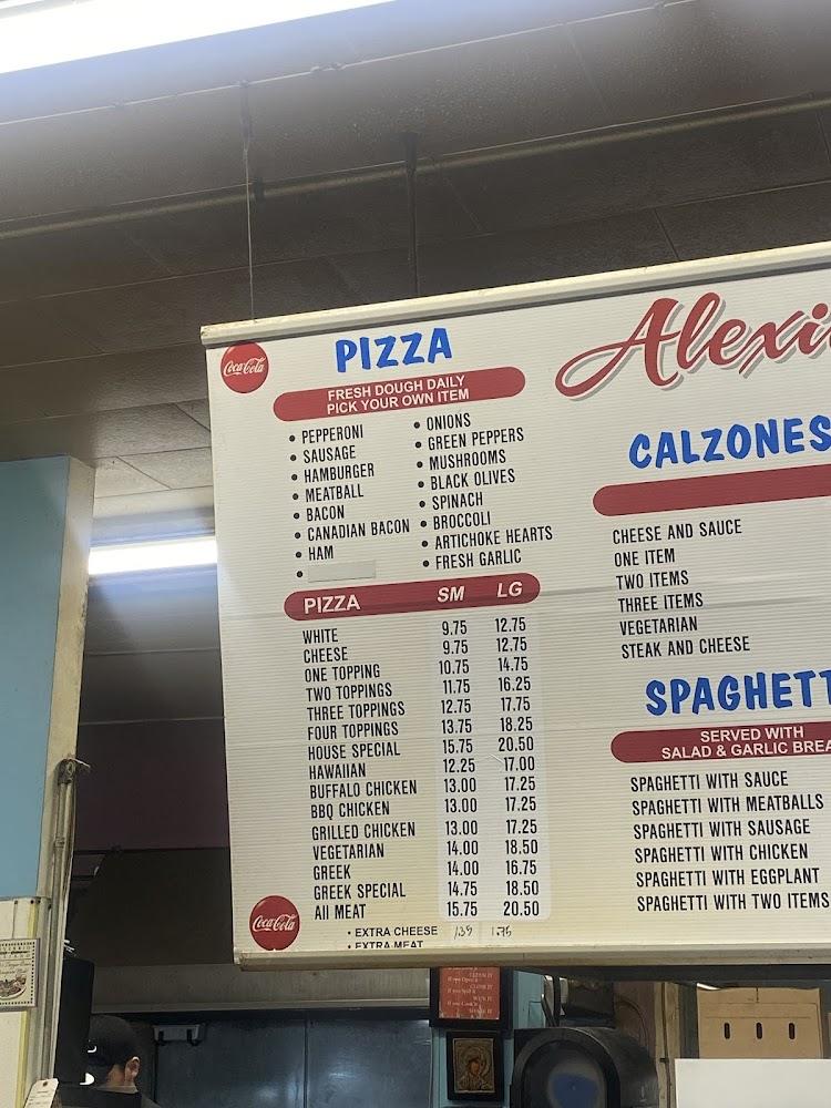 Alexia's Pizza Menu image 3