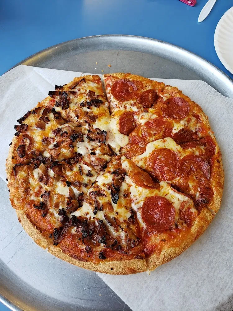 Pepperoni and Sausage Pizza