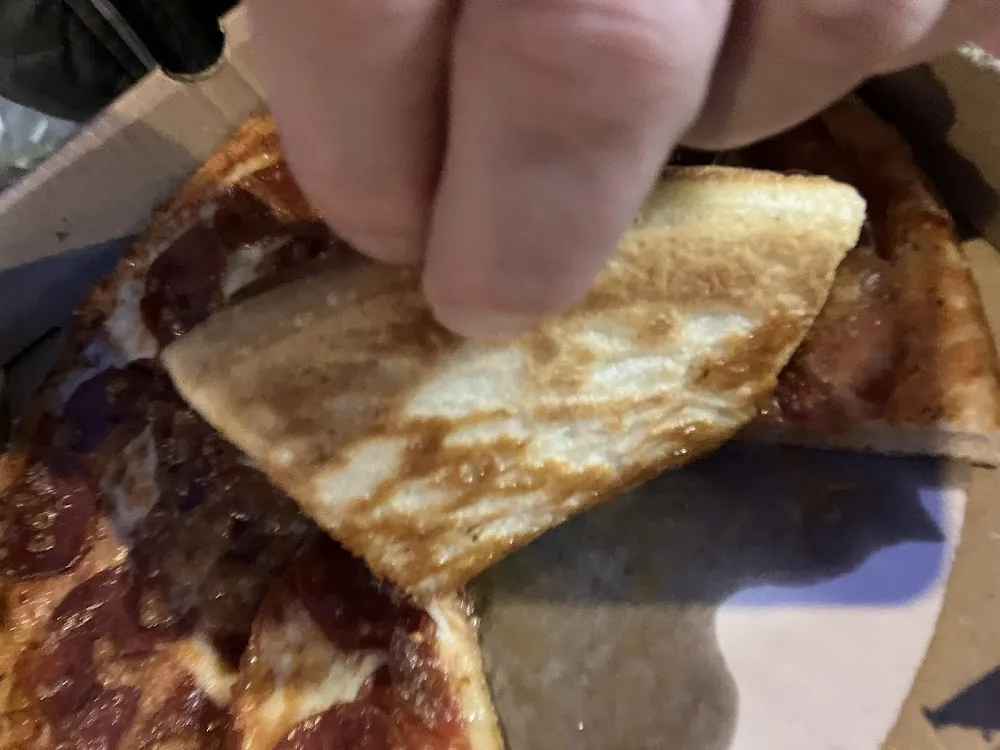 Underside of Pizza